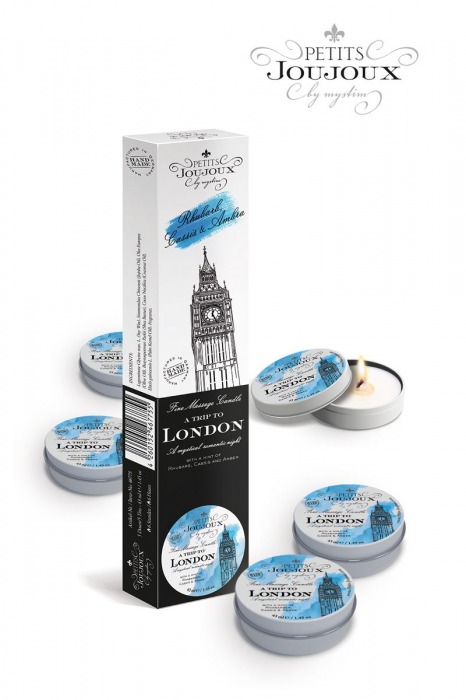 Набор из 5 свечей Petits Joujoux London с ароматом ревеня, амбры и чёрной смородины - MyStim - купить с доставкой в Пскове