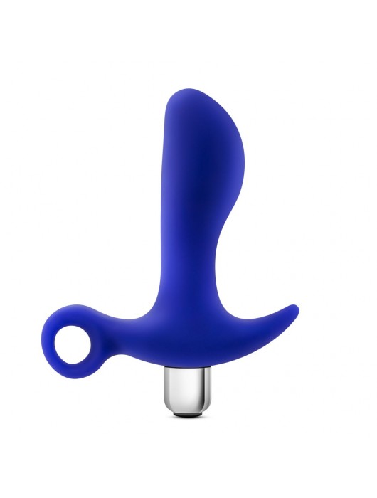 Синий стимулятор простаты с ручкой-кольцом Performance Prostimulator 02 - Blush Novelties - в Пскове купить с доставкой