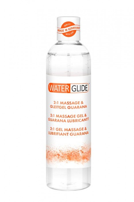 Гель-смазка 2-в-1 MASSAGE   LUBRICANT GUARANA - 300 мл. - Waterglide - купить с доставкой в Пскове