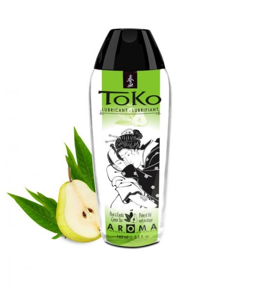 Интимный гель TOKO Pear   Exotic Green Tea с ароматом груши и зеленого чая - 165 мл. - Shunga - купить с доставкой в Пскове