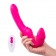 Розовый безремневой страпон на радиоуправлении Strapless Together - 22 см. - Together Toy - купить с доставкой в Пскове