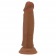 Коричневый фаллоимитатор с подвижной кожей Quentin - 18,4 см. - Baile купить с доставкой в интернет-магазине Orgasmix в Пскове Коричневый фаллоимитатор с подвижной кожей Quentin - 18,4 см. - Baile